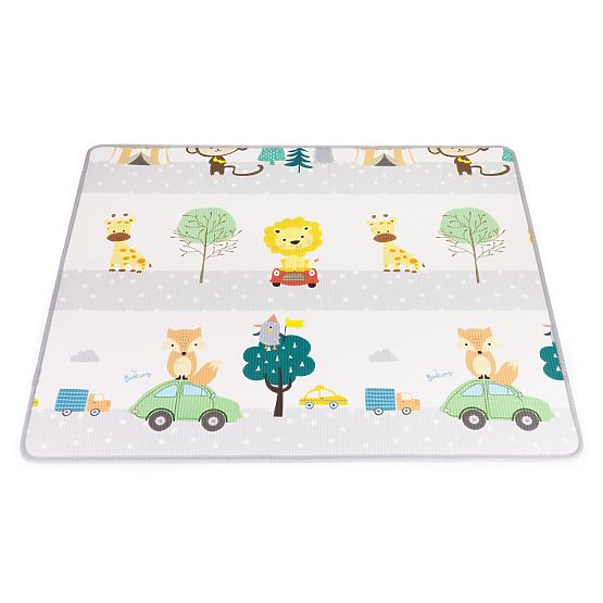 Penová vzdelávacia obojstranná rolovacia podložka s abecedou ECOTOYS pre deti