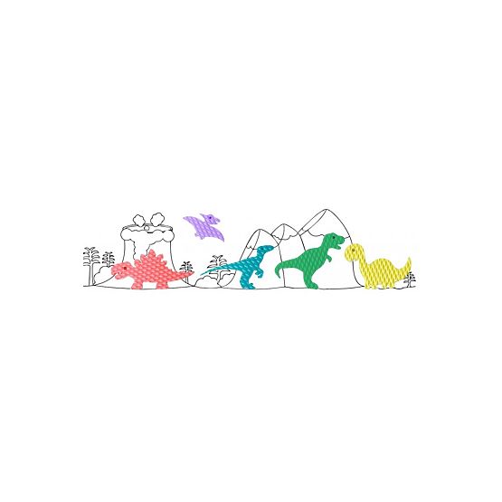 Penové vodolepky do vane - Dinosaury