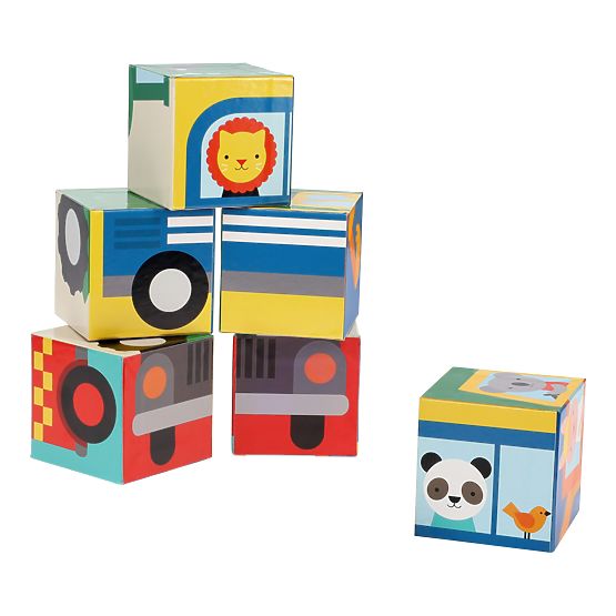 Petit Collage Kocky vozidlá so zvieratkami