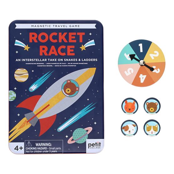 Petit Collage Magnetická hra vesmírne preteky