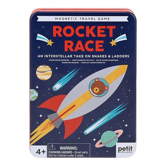Petit Collage Magnetická hra vesmírne preteky