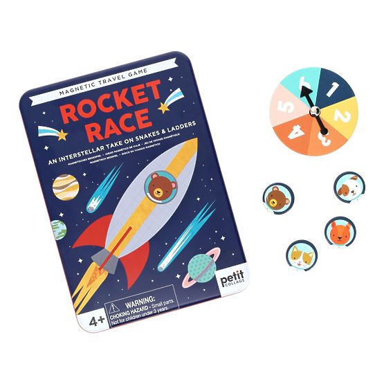 Petit Collage Magnetická hra vesmírne preteky
