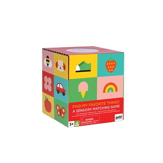 Petit Collage Senzorické puzzle Nájdite obľúbený predmet