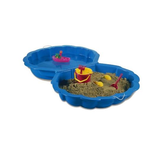 Pieskovisko-bazénik Mušľa - 2 ks Červená