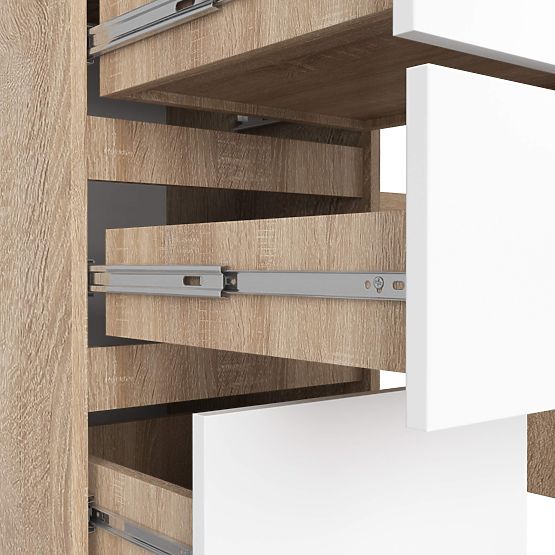 PÍSACÍ STÔL A-11 CLP 6SZ PK SONOMA / BIELY