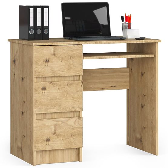 PÍSACÍ STÔL A-6 CLP DUB ARTISAN ĽAVOSTRANNÝ