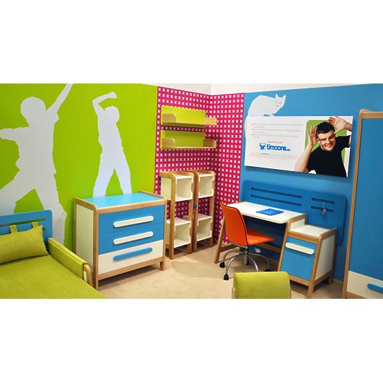 Písací stôl a skrinka Simple