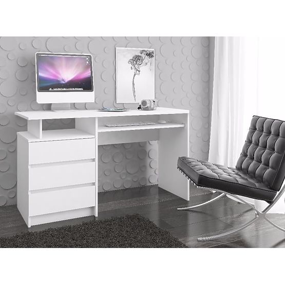 PÍSACÍ STÔL CLP 135cm PK BIELY