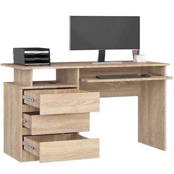 PÍSACÍ STÔL CLP 135cm PK SONOMA