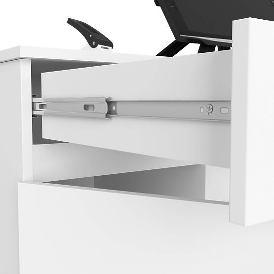 PÍSACÍ STÔL CLP A5 2D 2SZ BIELY