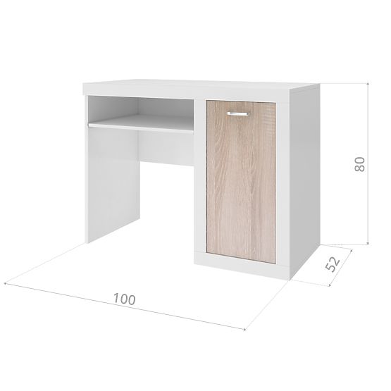 Písací stôl Filip - dub sonoma