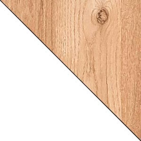 Písací stôl L10 - biely / dub nash