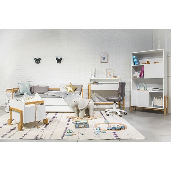 Písací stôl Viktor - biely