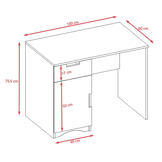 Písacie stôl Classic - biely