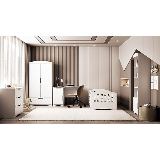 Písacie stôl Classic - biely