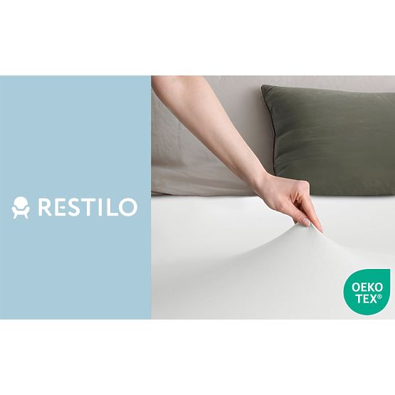 Plachta AMBER farba biela klasický štýl materiál jersey 80-90x200 DecoKing