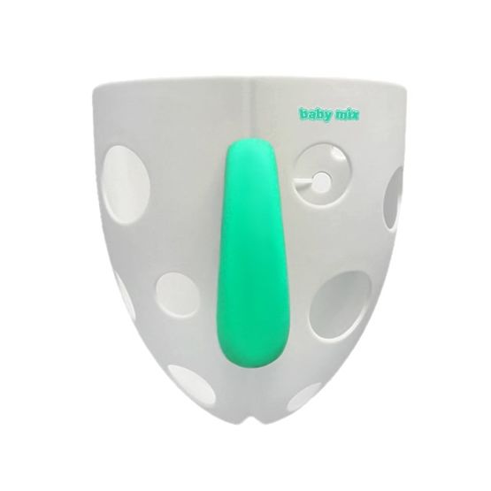 Plastový box na hračky do vane Baby Mix sivý Sivá