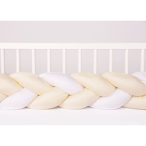 Pletený chránič do postieľky Cream 200cm