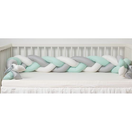 Pletený chránič do postieľky Mint 200 cm