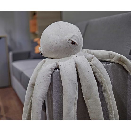 Plyšová chobotnica - ecru