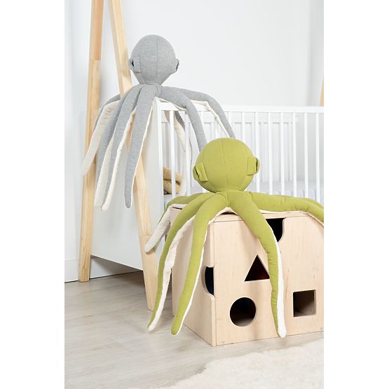 Plyšová chobotnica - zelená