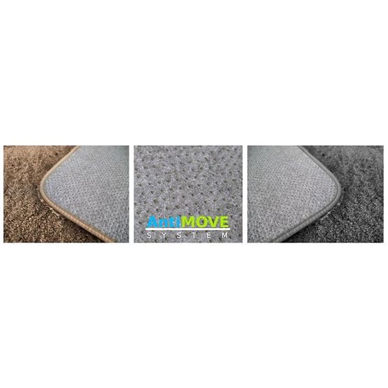 Plyšový koberec Shock - stříbrný