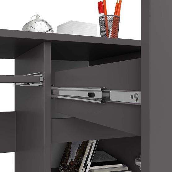 POČÍTAČOVÝ STÔL PIKSEL PK ŠEDÝ - PRAVÝ