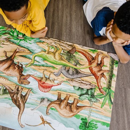 Podlahové puzzle dinosaury 48 dielikov