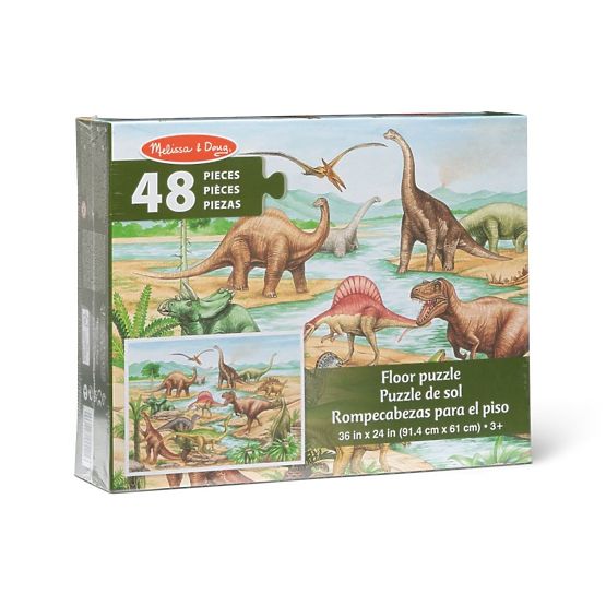 Podlahové puzzle dinosaury 48 dielikov