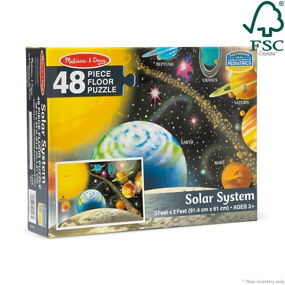 Podlahové puzzle Slnečná sústava 48 dielikov