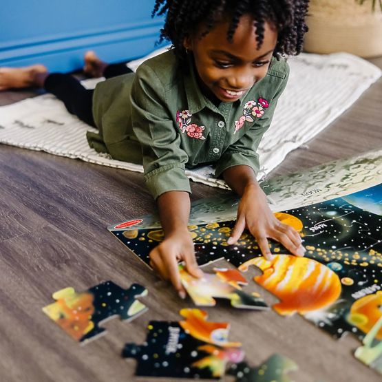 Podlahové puzzle Slnečná sústava 48 dielikov