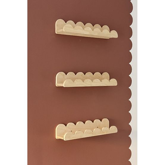 Polica WAVE - prírodná