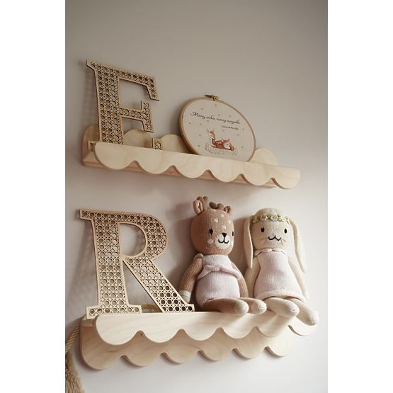 Polica WAVE - prírodná