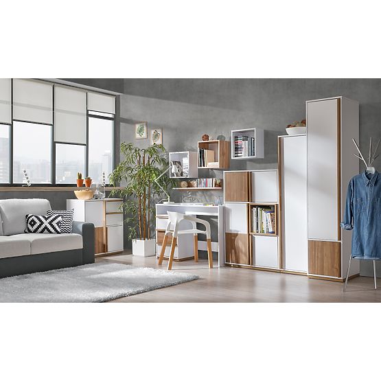 Police štvorec Evade - biela