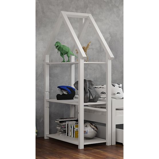 Policový regál Domček FRANK - biely