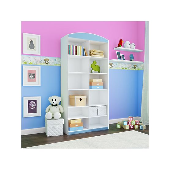 Policový regál - modrý