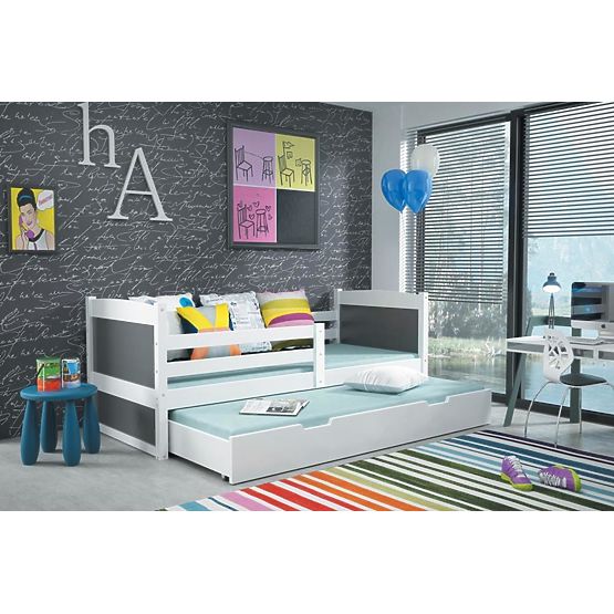 Posteľ s prístelkou Rico 2 - biela