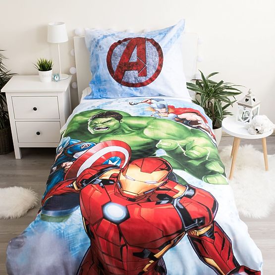 Posteľné obliečky Avengers 140 x 200 cm + 70 x 90 cm