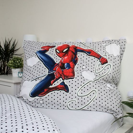 Posteľné obliečky so svietiacim efektom Spider-man 140 x 200 cm + 70 x 90 cm