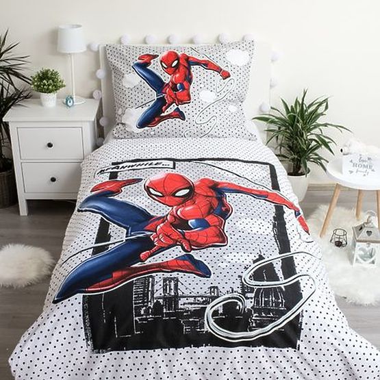 Posteľné obliečky so svietiacim efektom Spider-man 140 x 200 cm + 70 x 90 cm