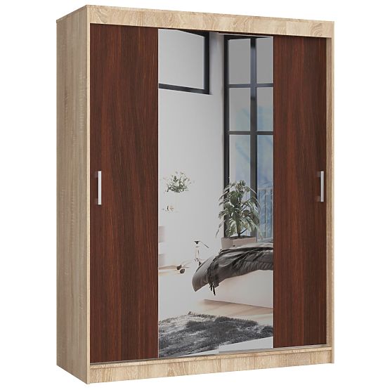 POSUVNÁ SKRIŇA 150cm CLP SONOMA / WENGE