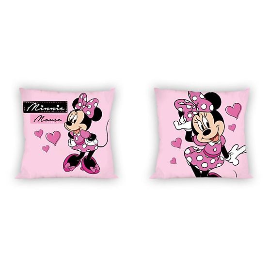Povlak na vankúšik 40x40 - Minnie Mouse - ružový