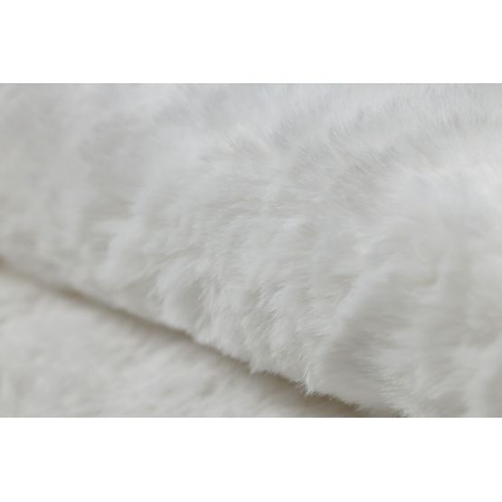 Prateľný koberec SHAPE 3146 Medvedík Shaggy - slonovinová kosť plyšový, protišmykový