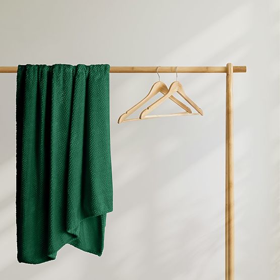 Prehoz HENRY farba fľaškovozelená razený žakár moderný štýl 220x240