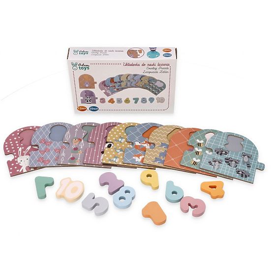 Puzzle na učenie počítania 1-10