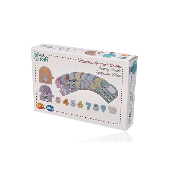 Puzzle na učenie počítania 1-10