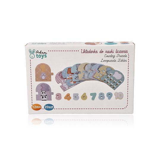 Puzzle na učenie počítania 1-10