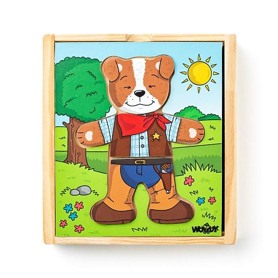 Puzzle Psík na obliekanie
