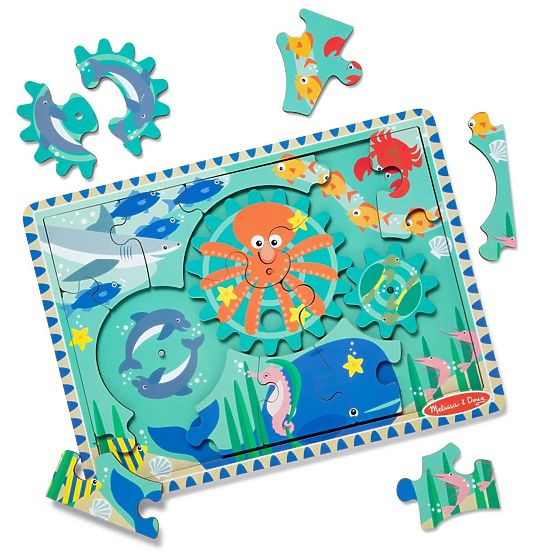 Puzzle so zubovými kolesami Podmorský svet