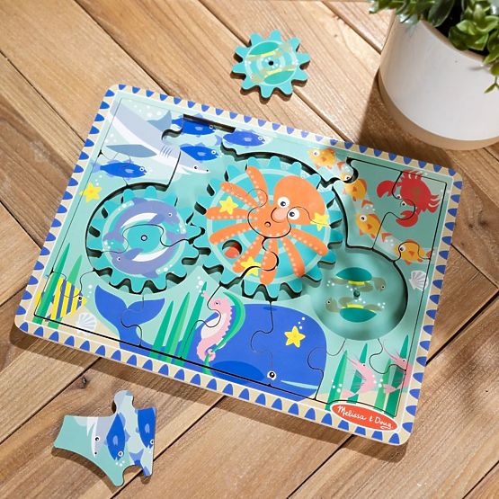 Puzzle so zubovými kolesami Podmorský svet